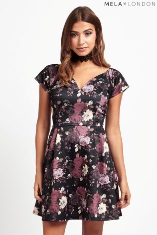 Mela Loves London Bardot Rose Dress